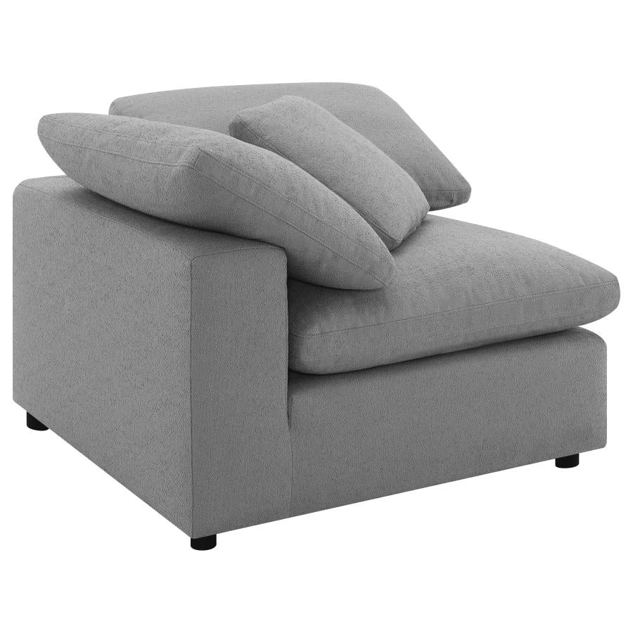 Raleigh Boucle Upholstered Corner Chair - Image 4