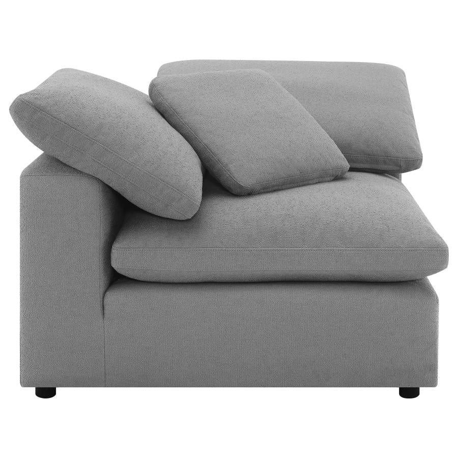 Raleigh Boucle Upholstered Corner Chair - Image 6