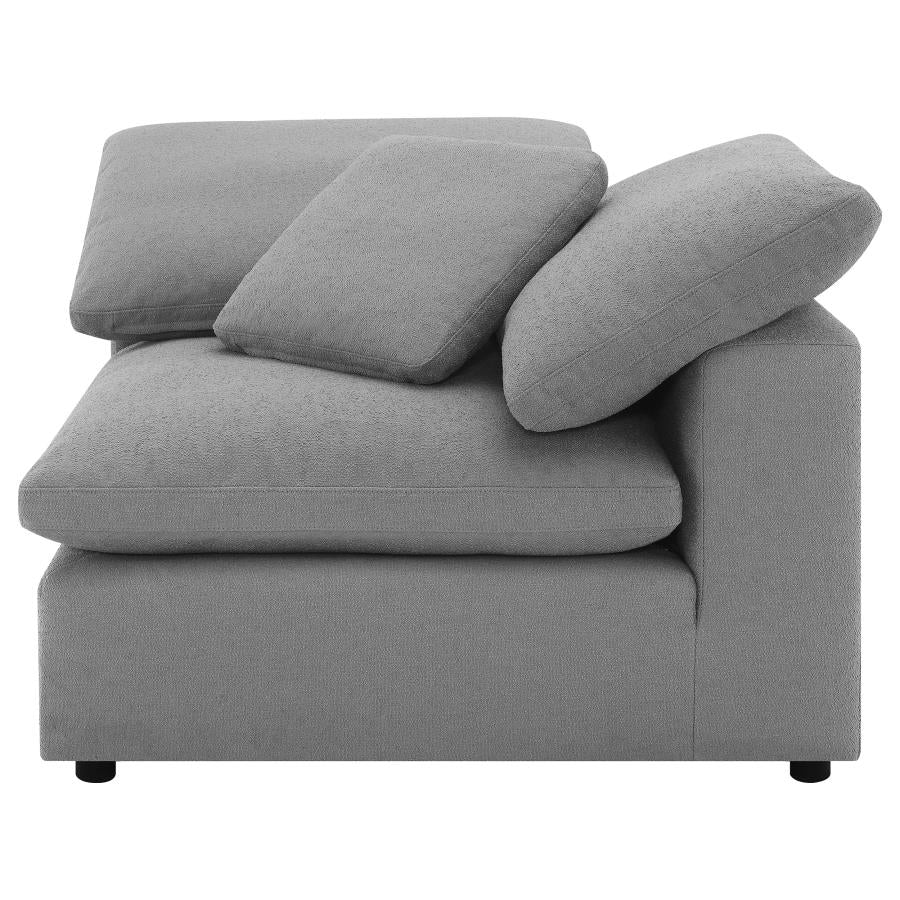 Raleigh Boucle Upholstered Corner Chair - Image 8