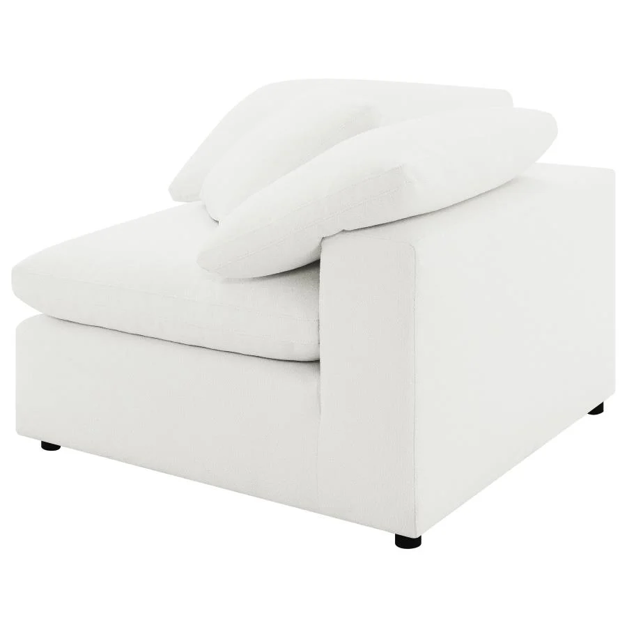 Raleigh Boucle Upholstered Corner Chair - Image 9