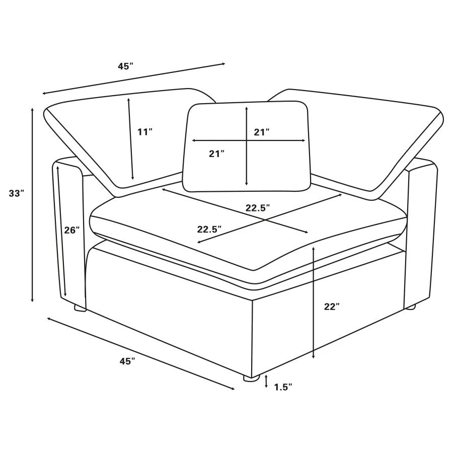 Raleigh - Boucle Upholstered Modular Sectional - Image 74