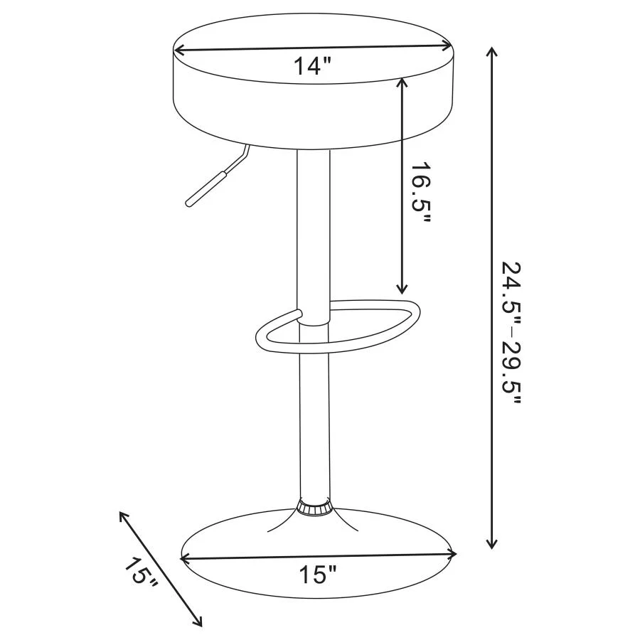 Ramses - 29" Adjustable Bar Stool - Image 8