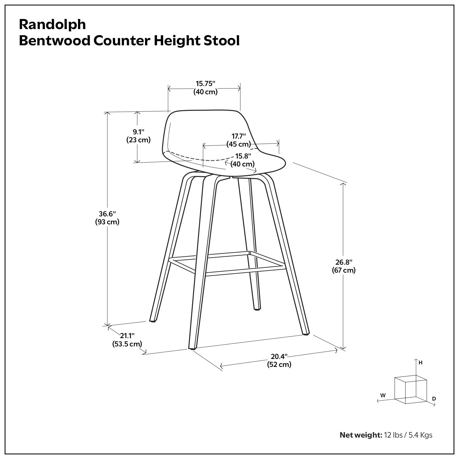 Randolph Bentwood - Counter / Bar Height Stool (Set of 2) - Image 66