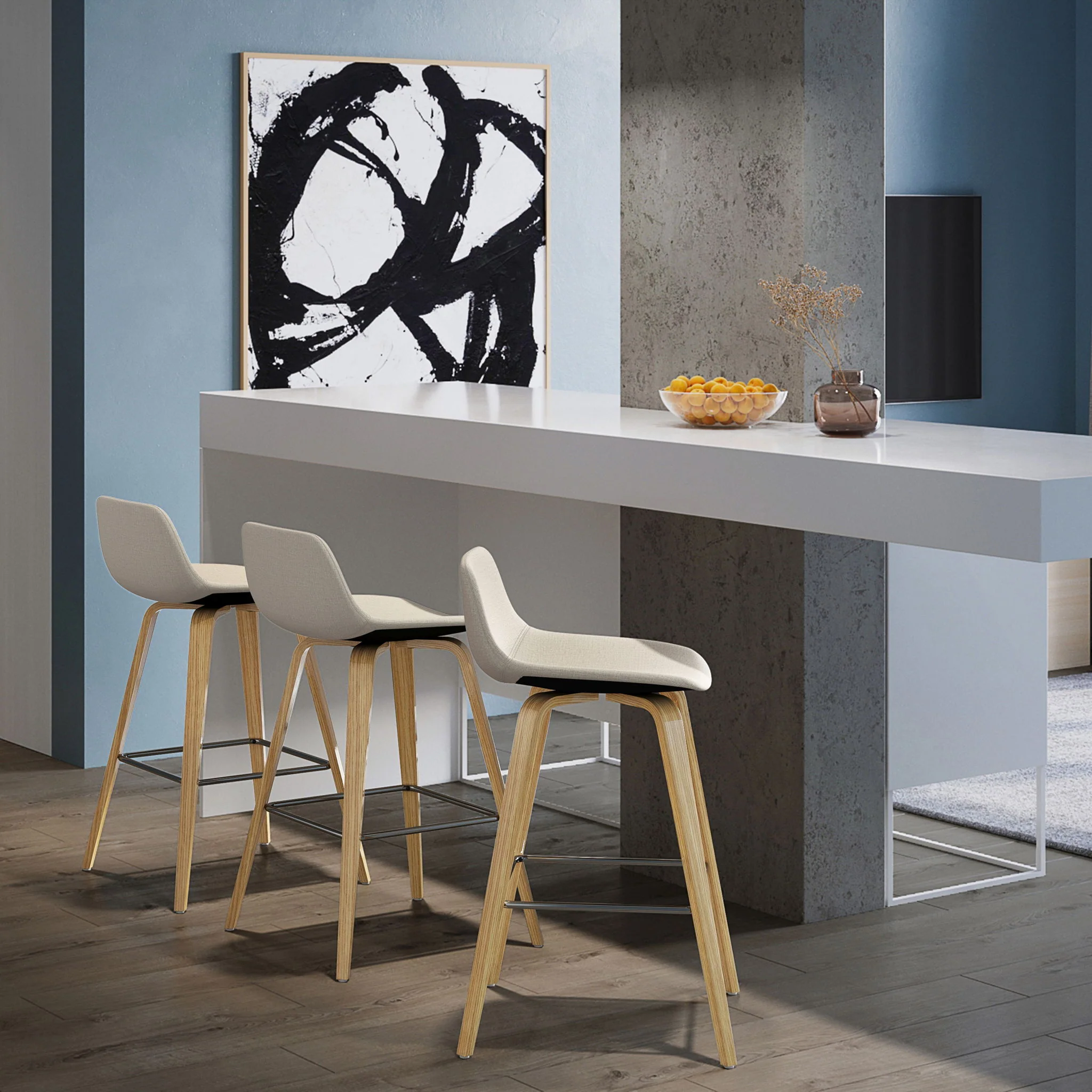 Randolph Bentwood - Upholstered Counter / Bar Height Stool (Set of 2) - Image 12