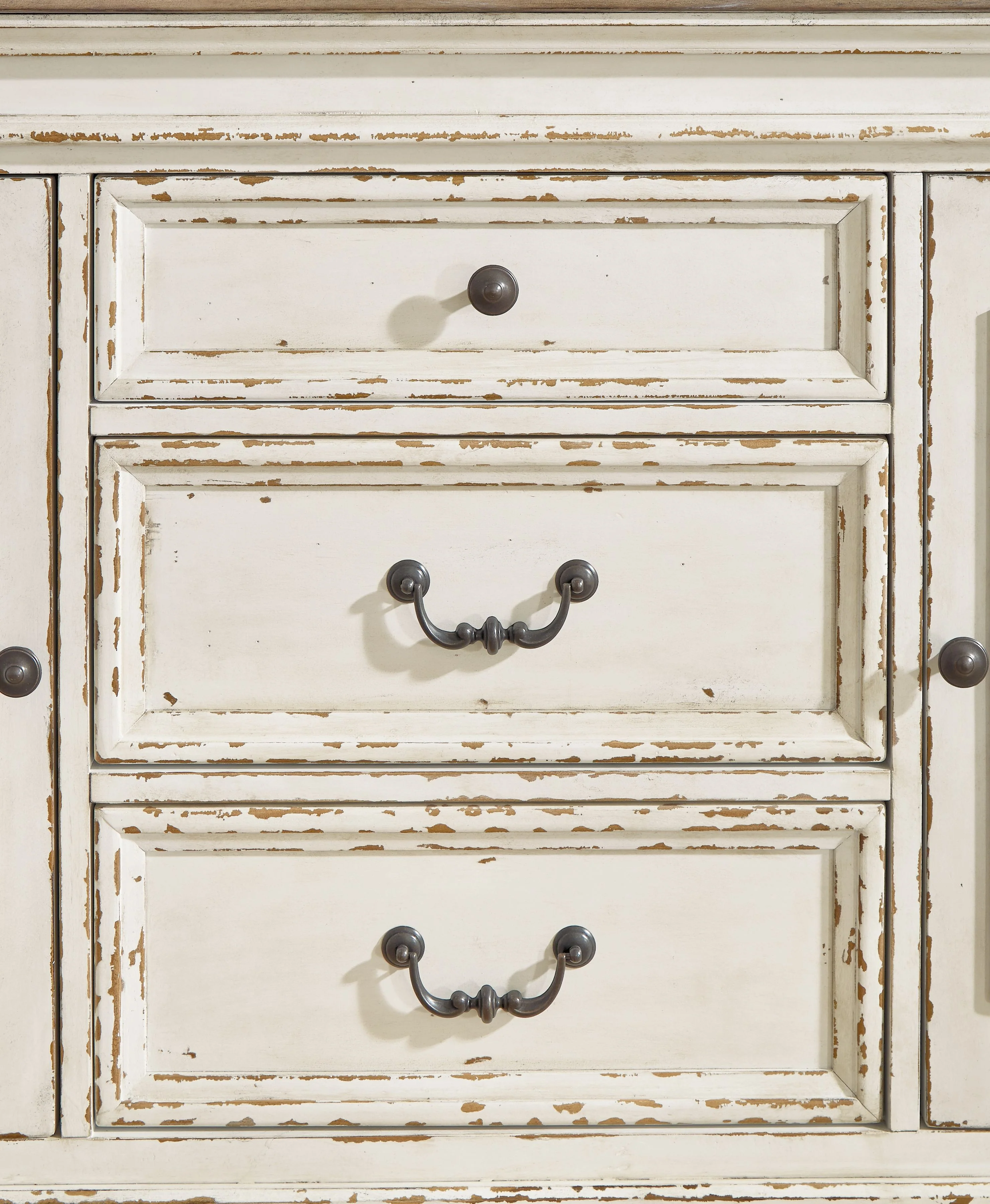 Realyn - Dining Room Server - Chipped White - Image 9