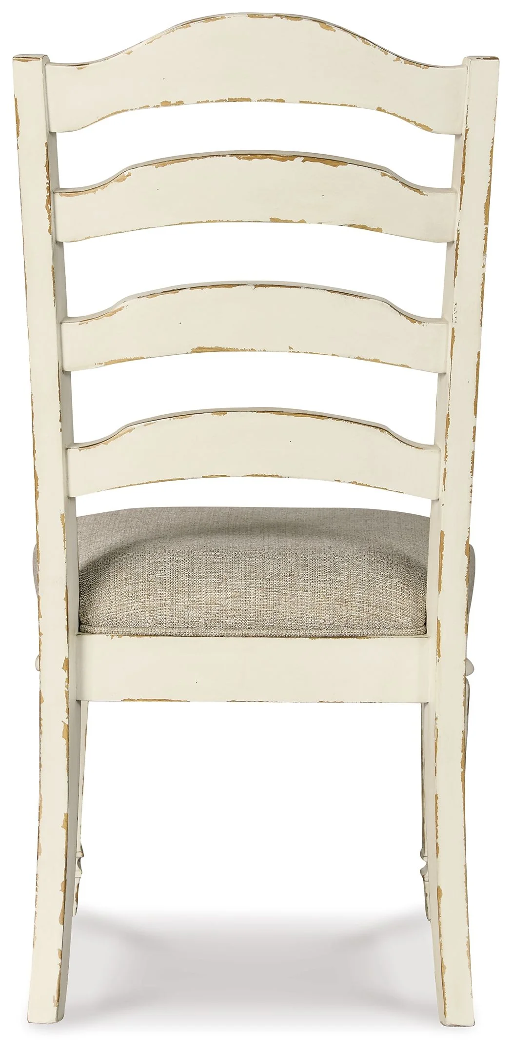 Realyn - Dining UPH Side Chair (Set of 2) - Ladderback - Chipped White - Image 2