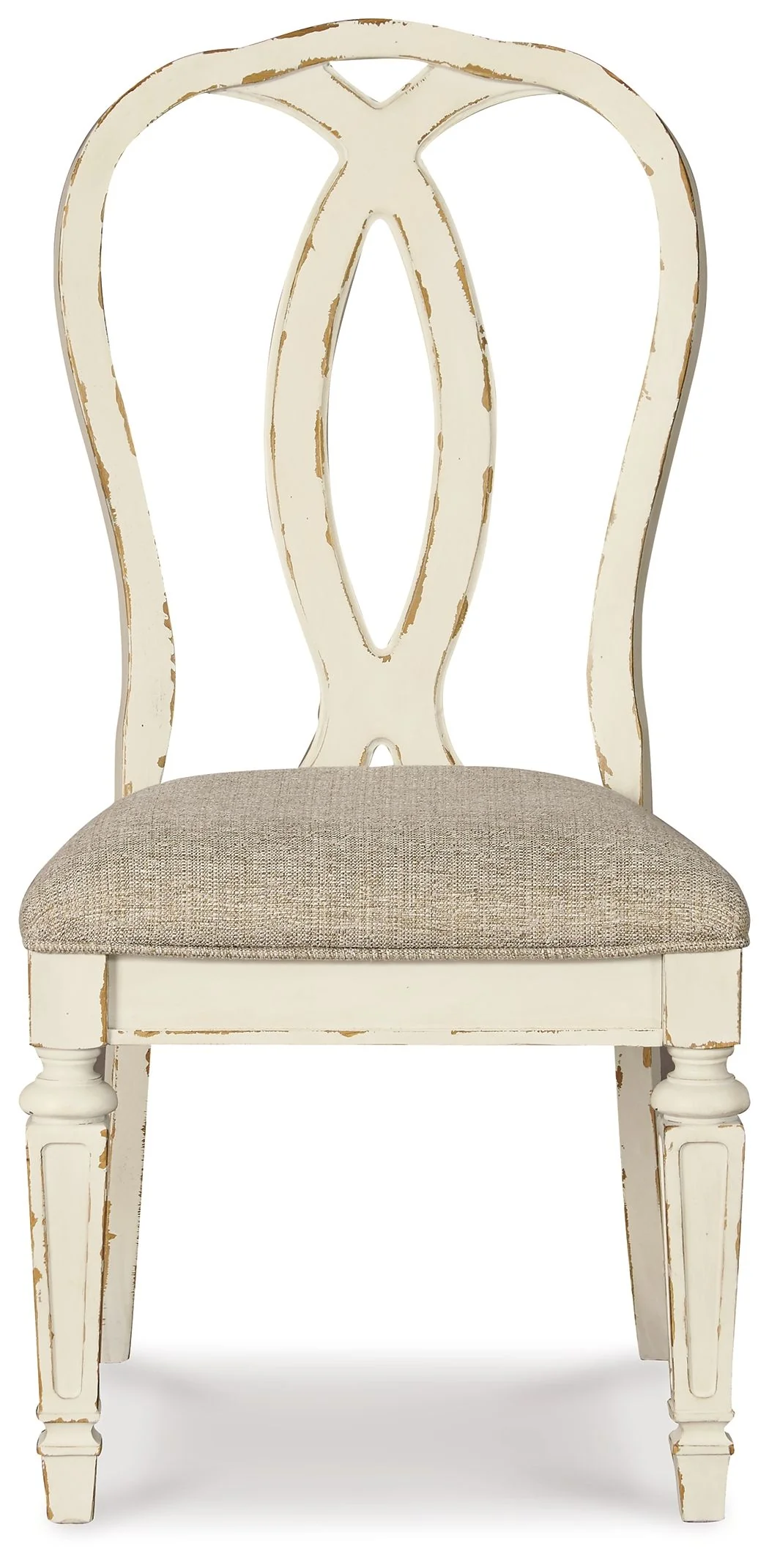 Realyn - Dining UPH Side Chair (Set of 2) - Ribbonback - Chipped White - Image 4