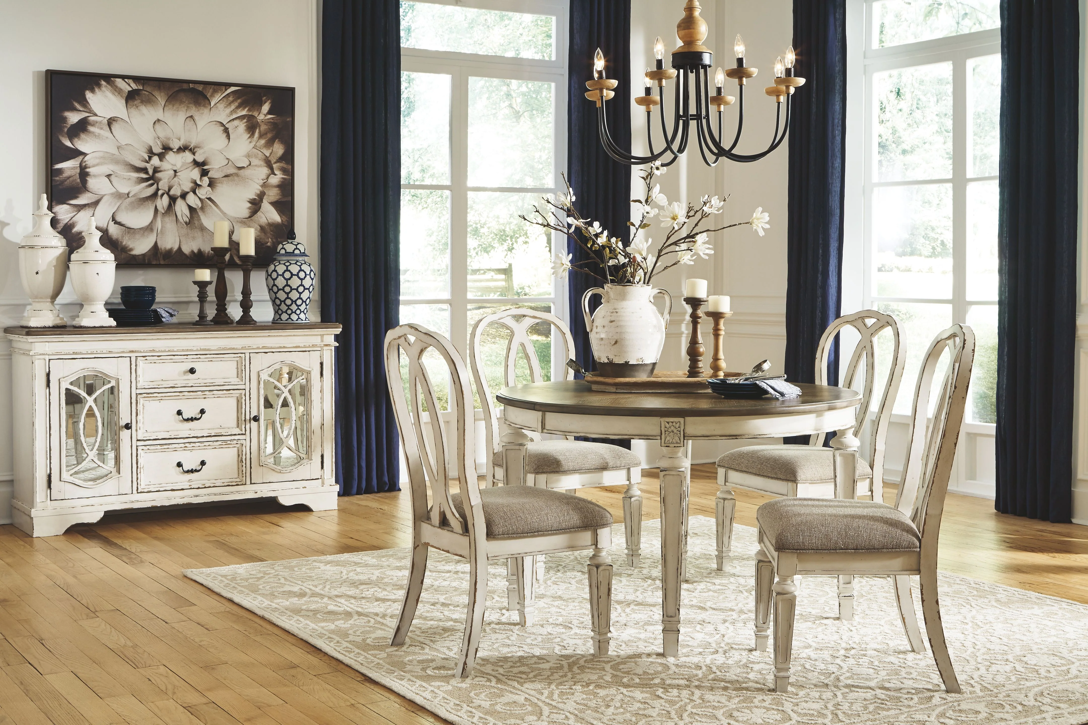 Realyn - Dining UPH Side Chair (Set of 2) - Ribbonback - Chipped White - Image 5
