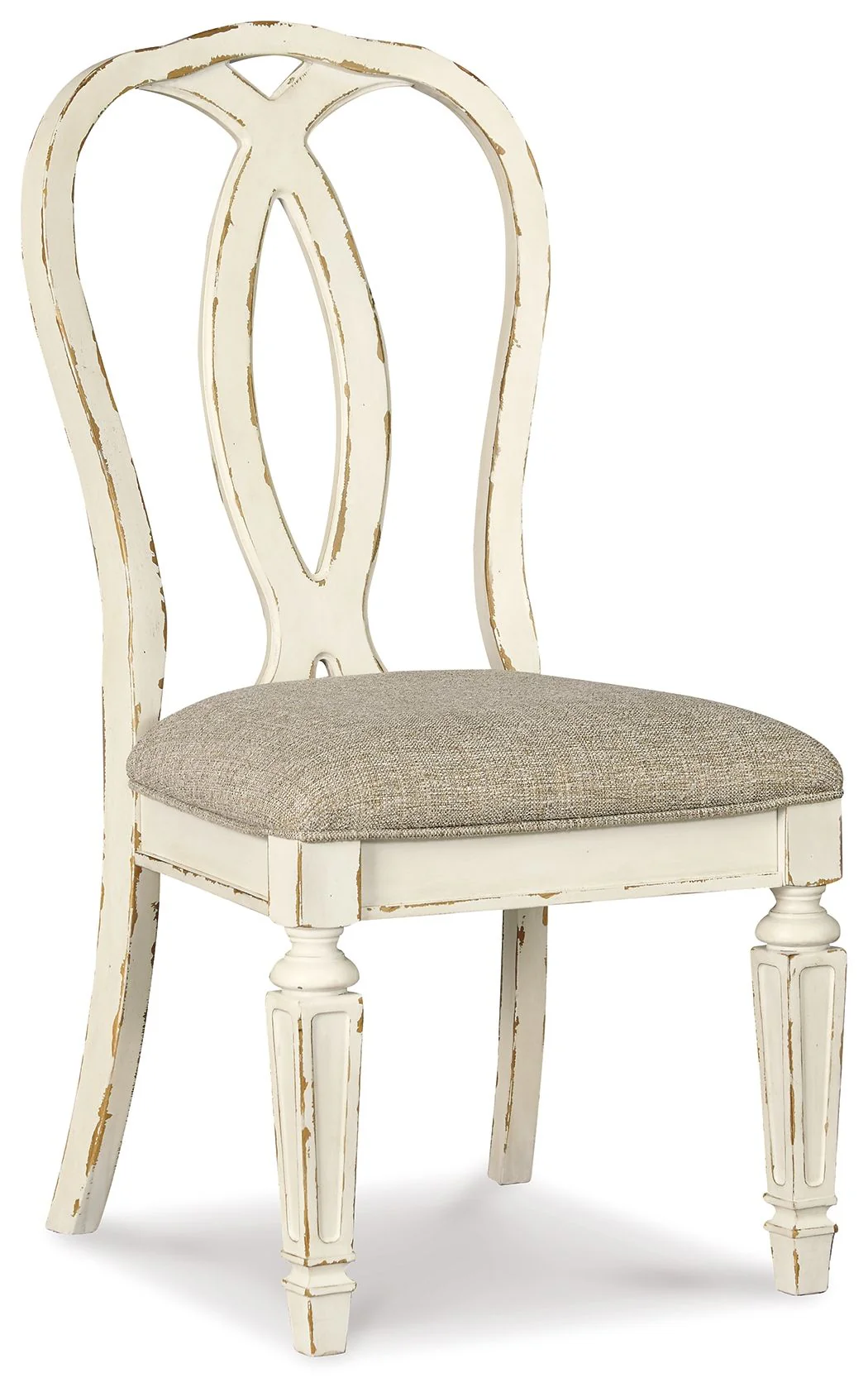 Realyn - Dining UPH Side Chair (Set of 2) - Ribbonback - Chipped White - Image 6