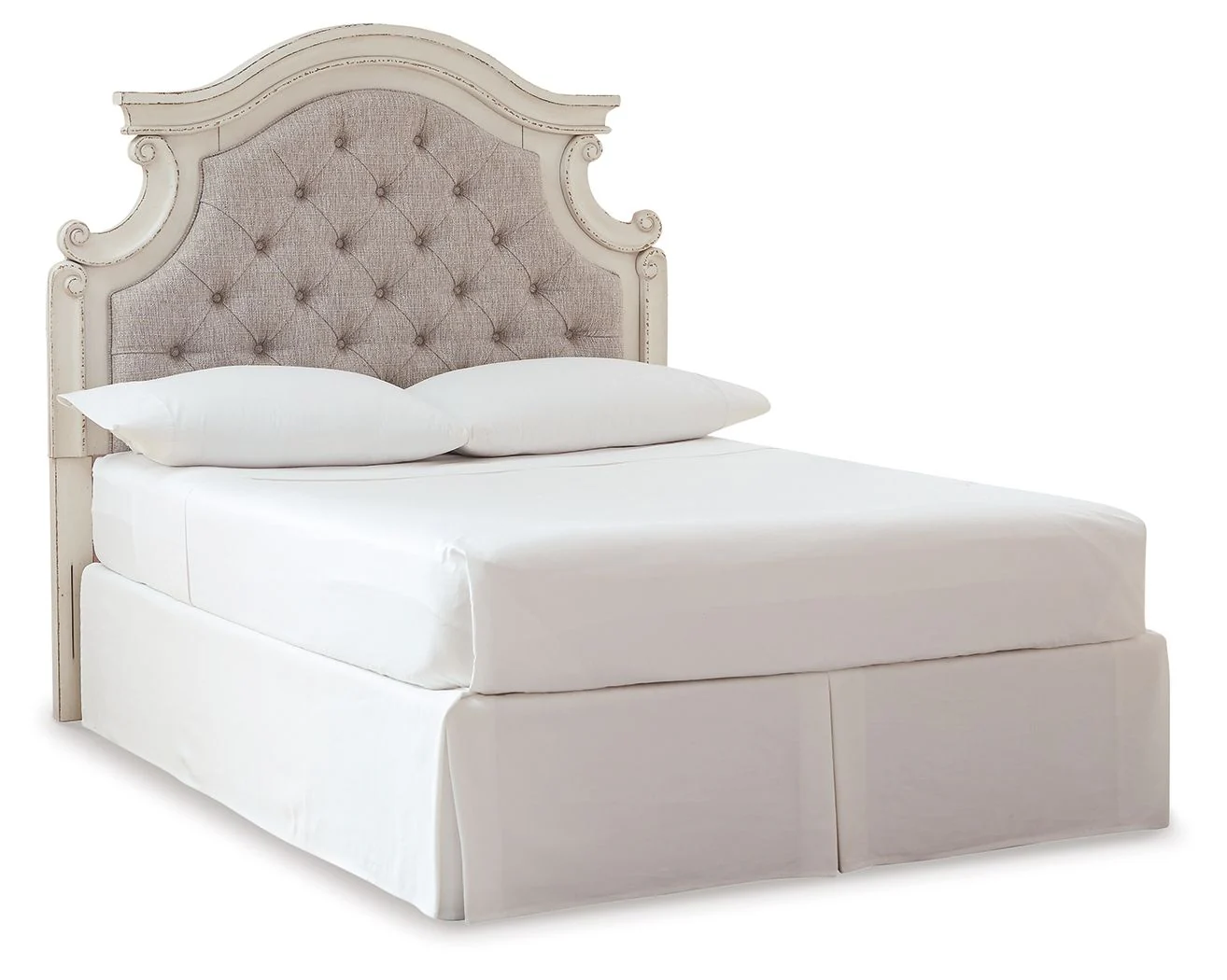 Realyn - Full UPH Panel Headboard - Chipped White - Image 3