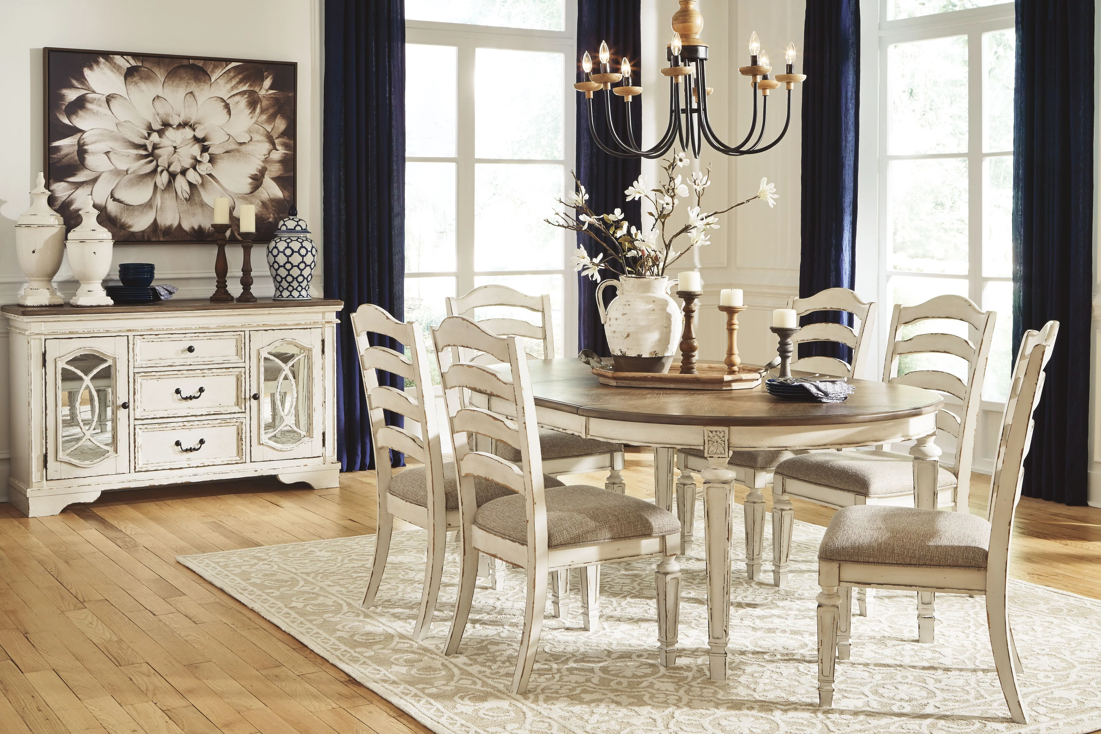 Realyn - Oval Dining Table Set - Image 2