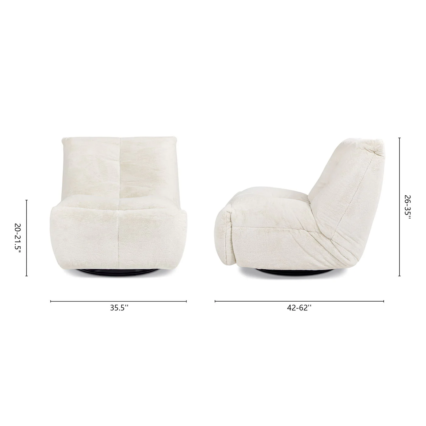 Rearden - Swivel Glider Manual Recliner Gaming Lounge Chair - Image 5