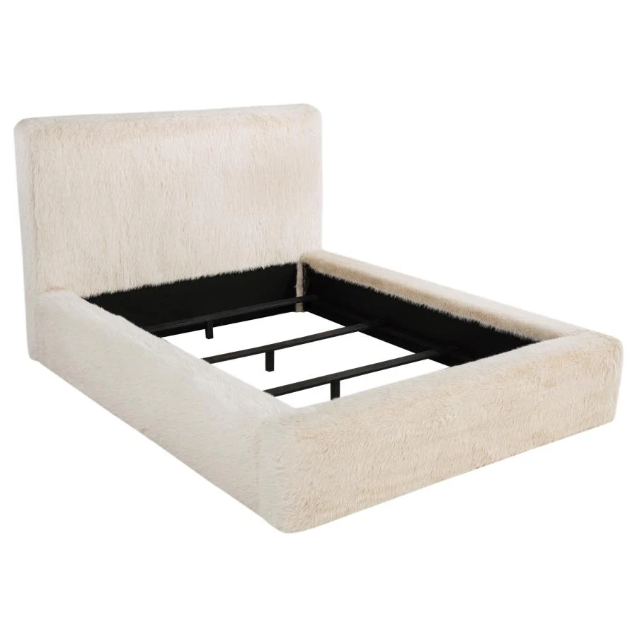 Rebecca - Faux Fur Upholstered Bed - Image 3