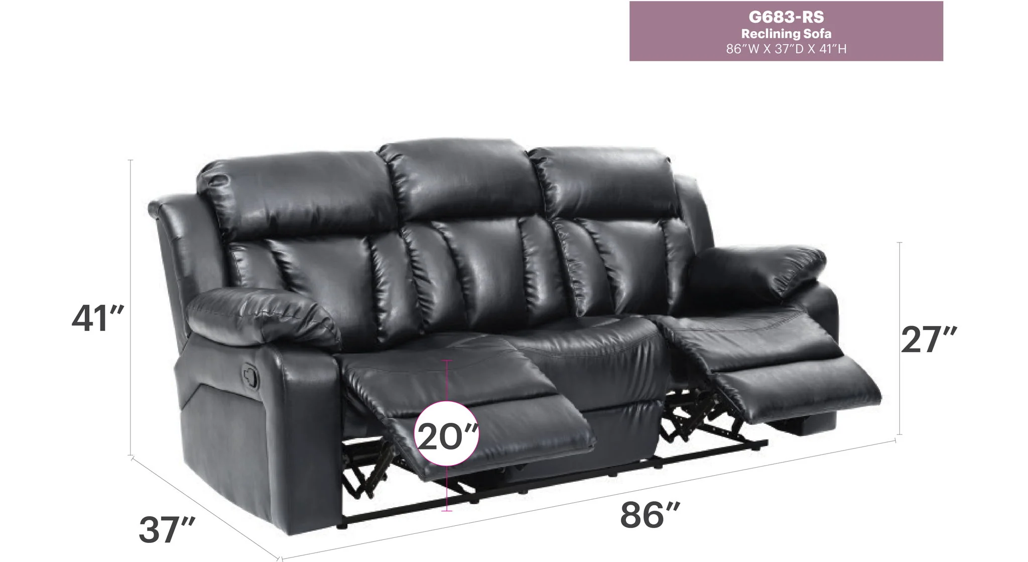 Reclining Sofa For Leisure Elegant - Image 8