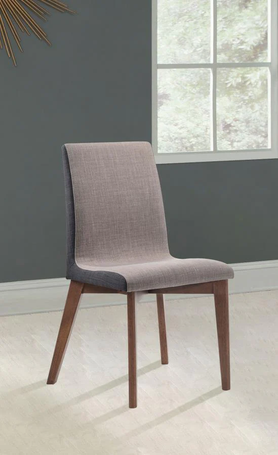 Redbridge - Upholstered Dining Side Chair (Set of 2) - Natural Walnut - Image 2