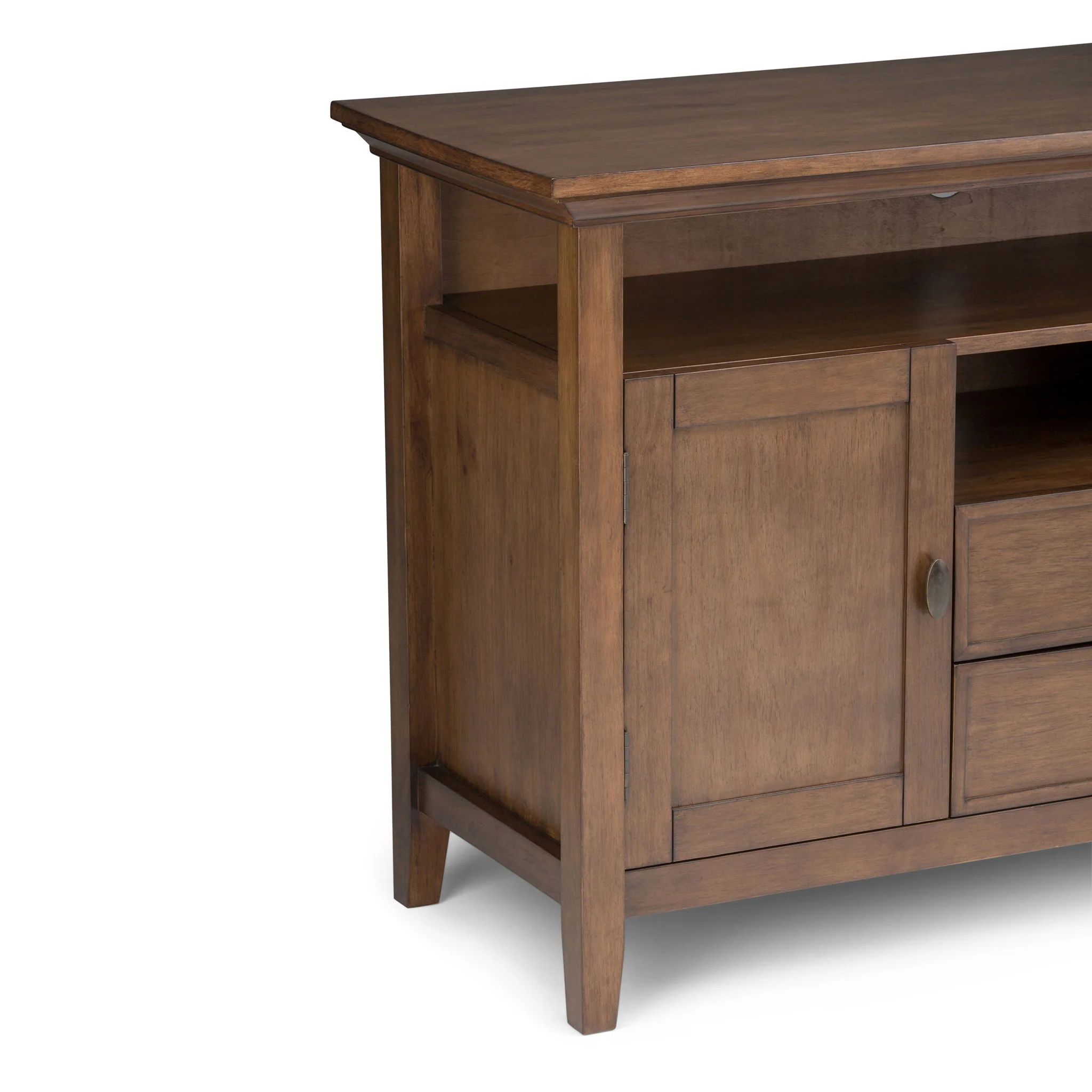 Redmond - Tall TV Media Stand - Rustic Natural Aged Brown - Image 6