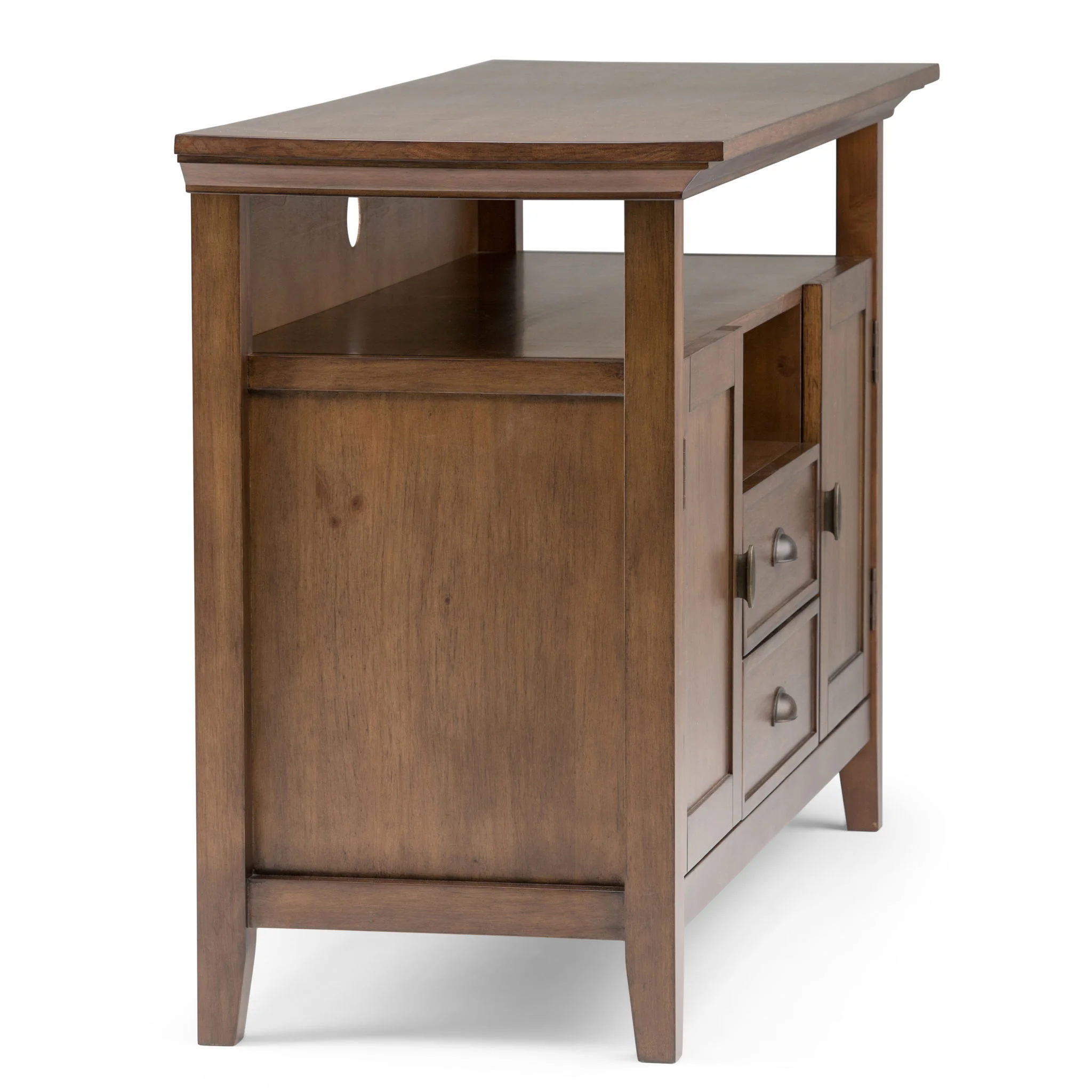 Redmond - Tall TV Media Stand - Rustic Natural Aged Brown - Image 7