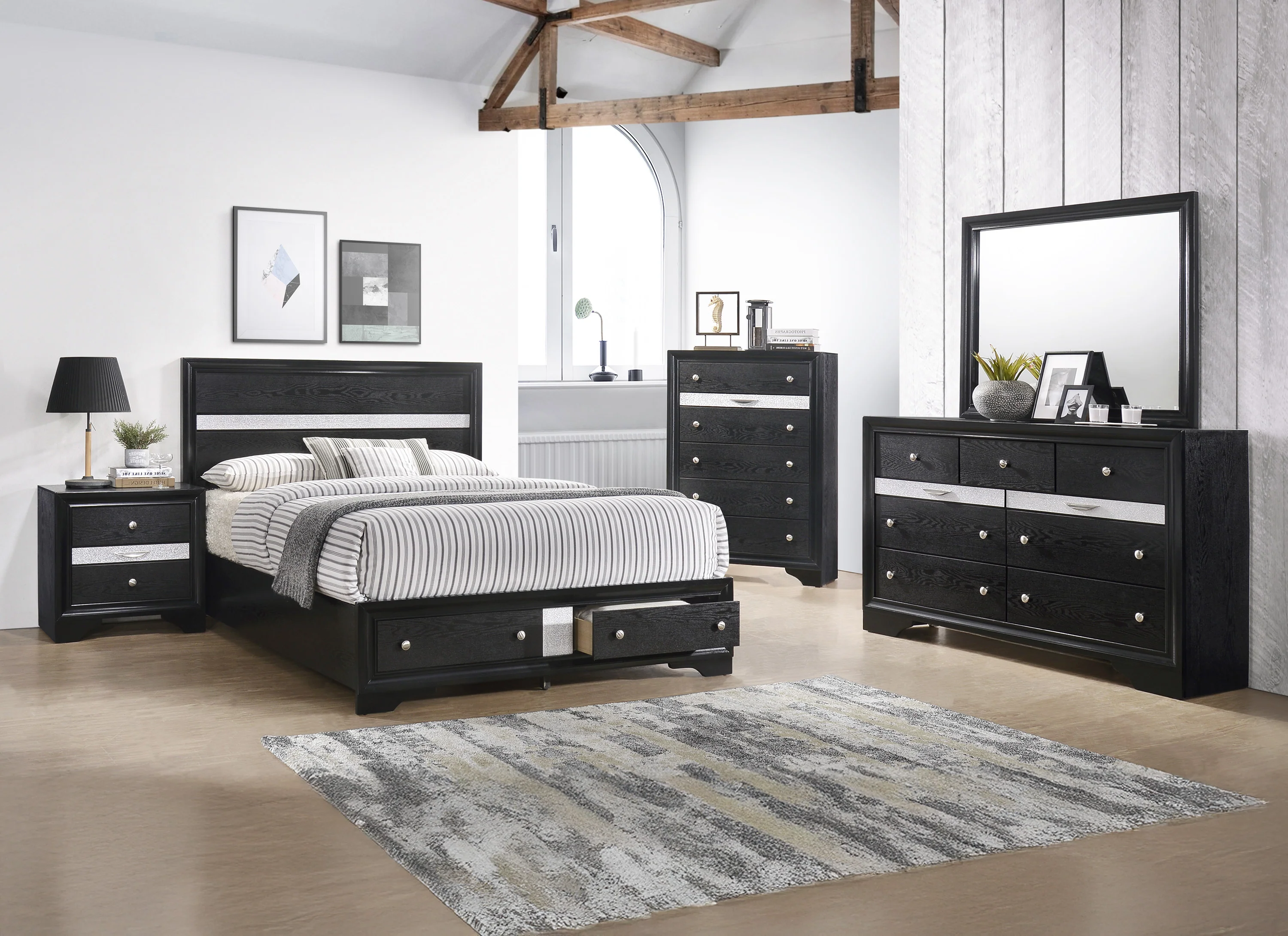 Regata Dresser Black/Silver