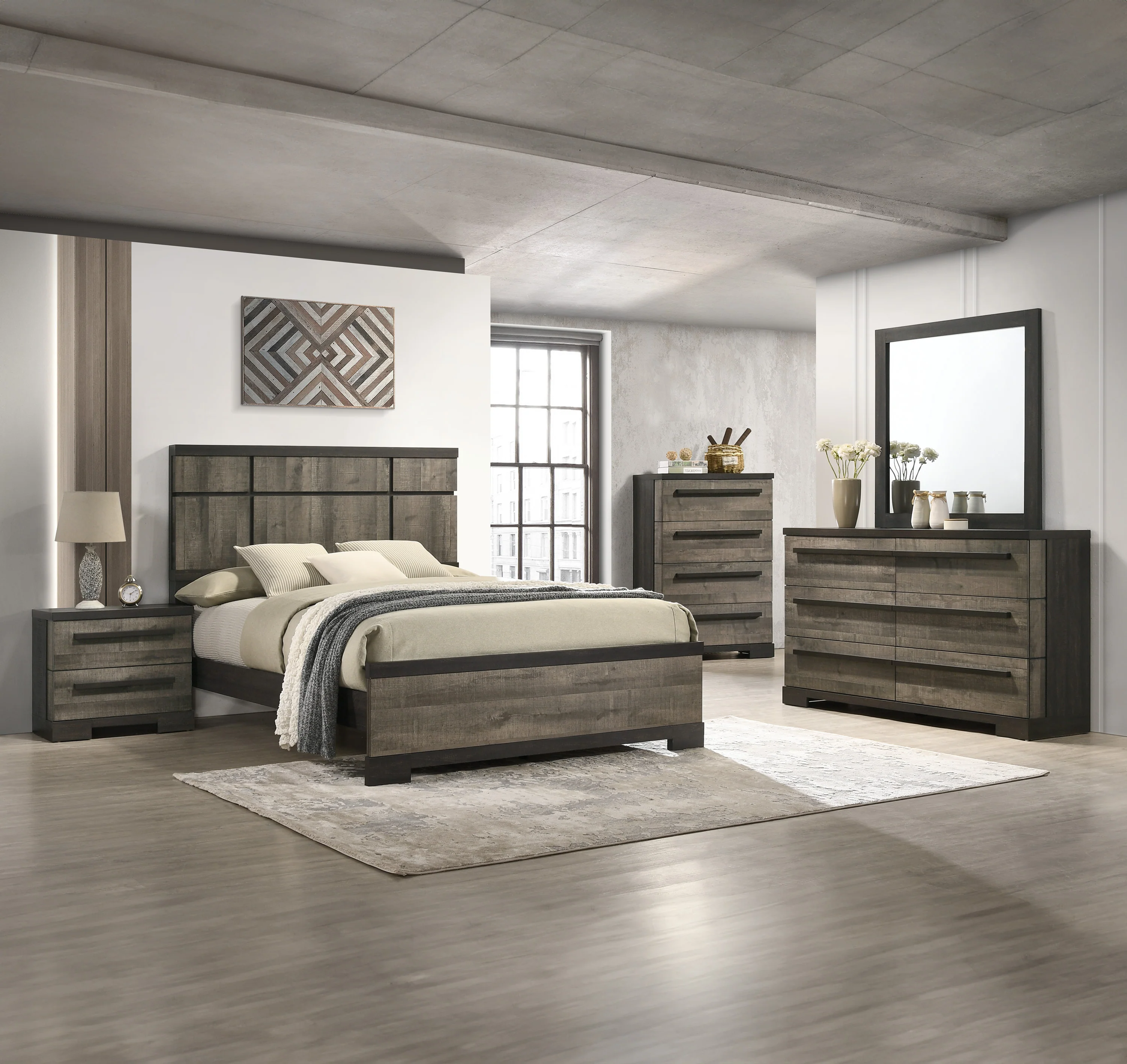 Remington Dresser Gray/Ebony