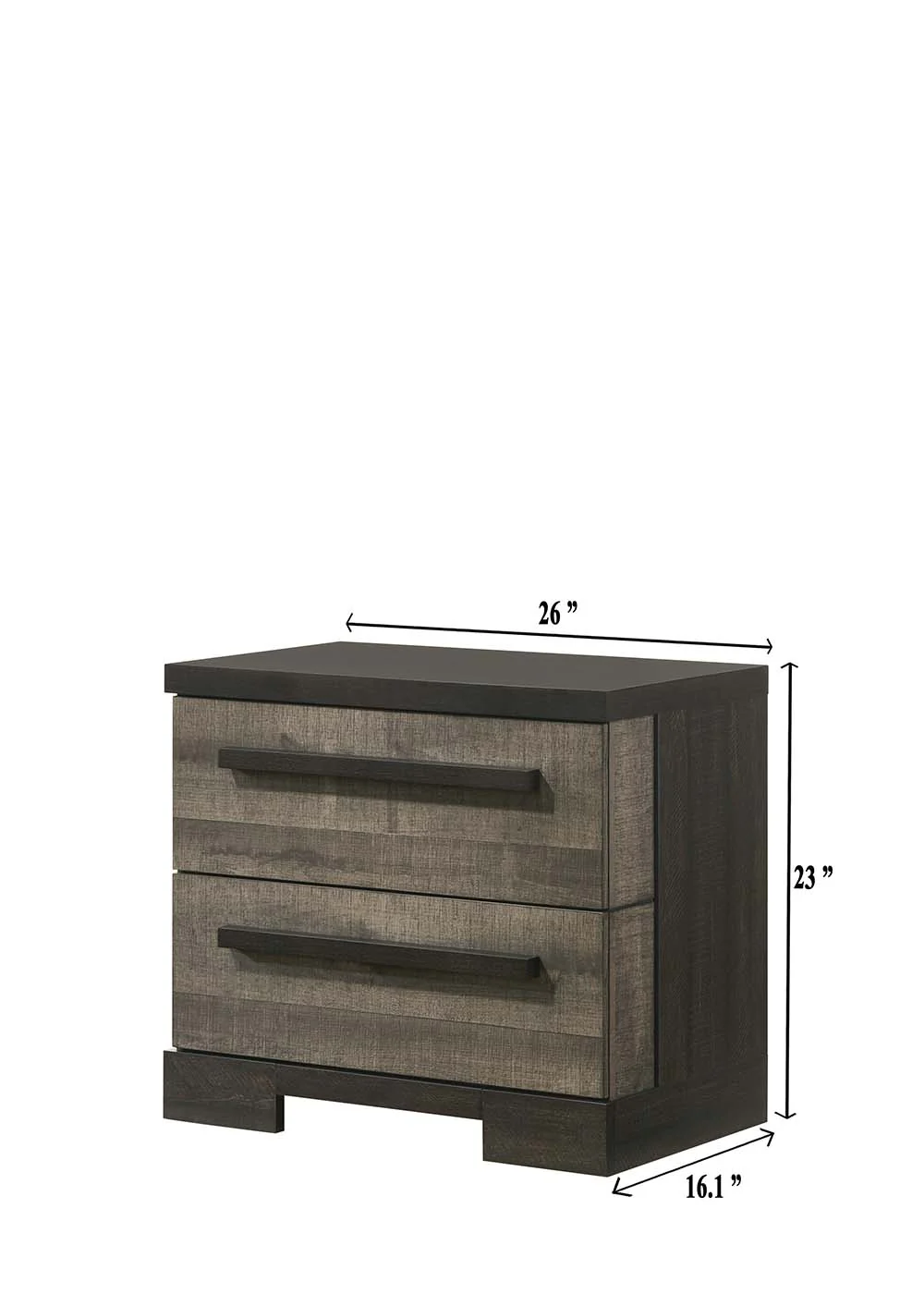 Remington Night Stand Gray/Ebony - Image 2