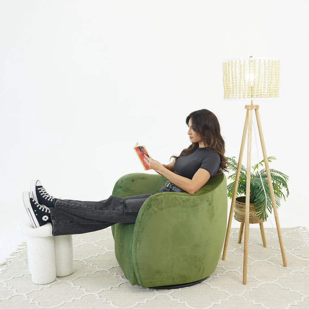 Renee - Swivel Chair - Green - Image 4