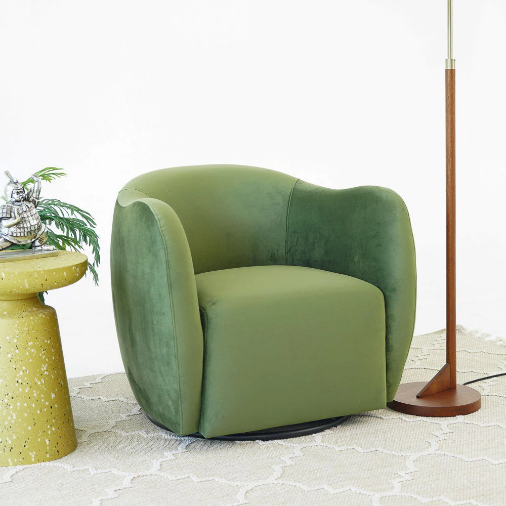 Renee - Swivel Chair - Green - Image 9