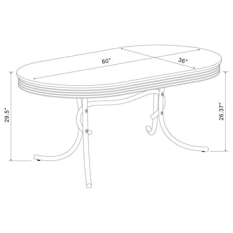Retro - Oval Dining Table Set - Image 17