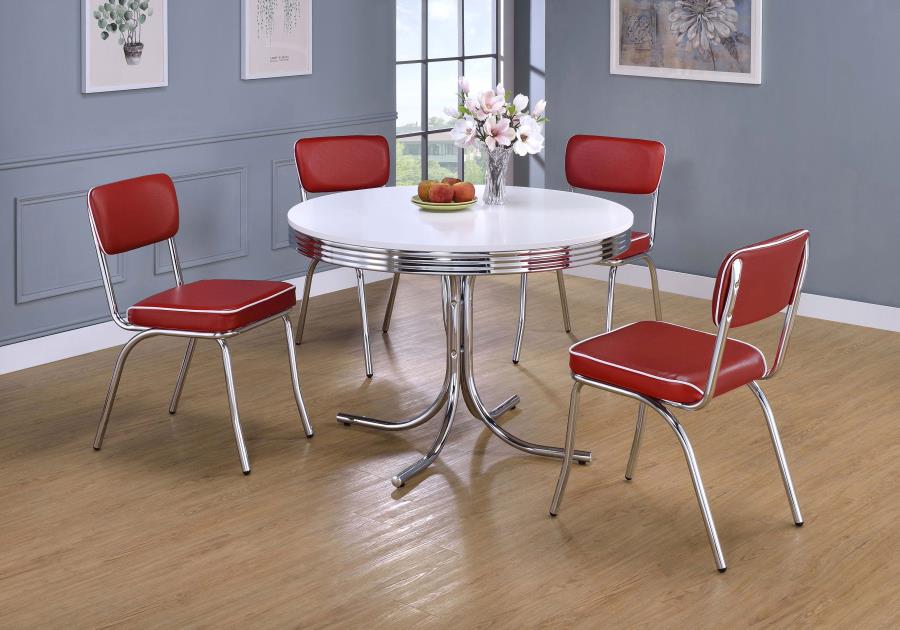 Retro - Round Dining Table Set - Image 2