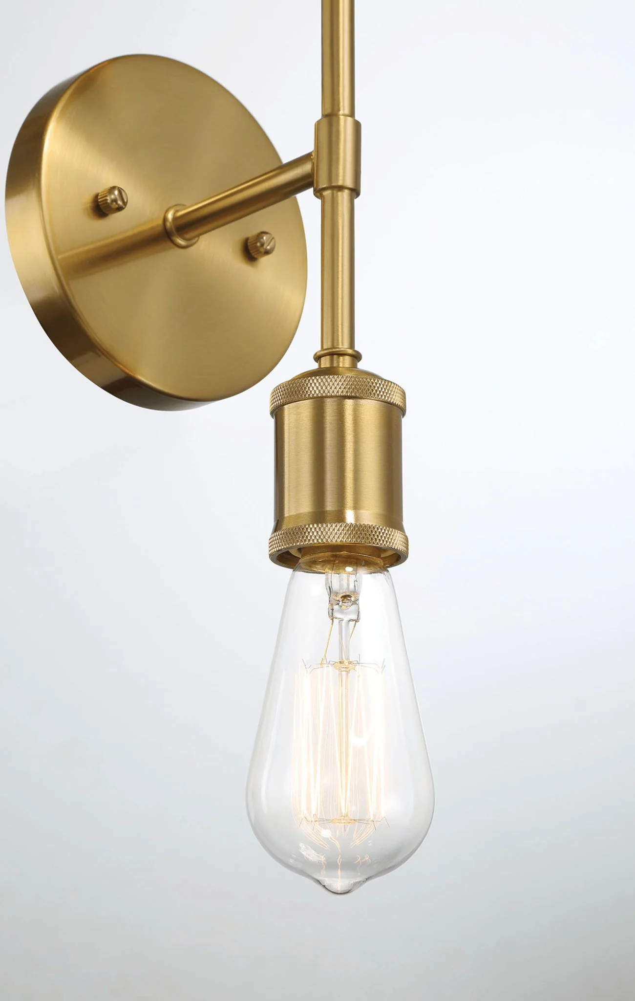 Reverie - Double Lights Bathroom Wall Sconce Over Mirror - Clear / Gold - Image 7