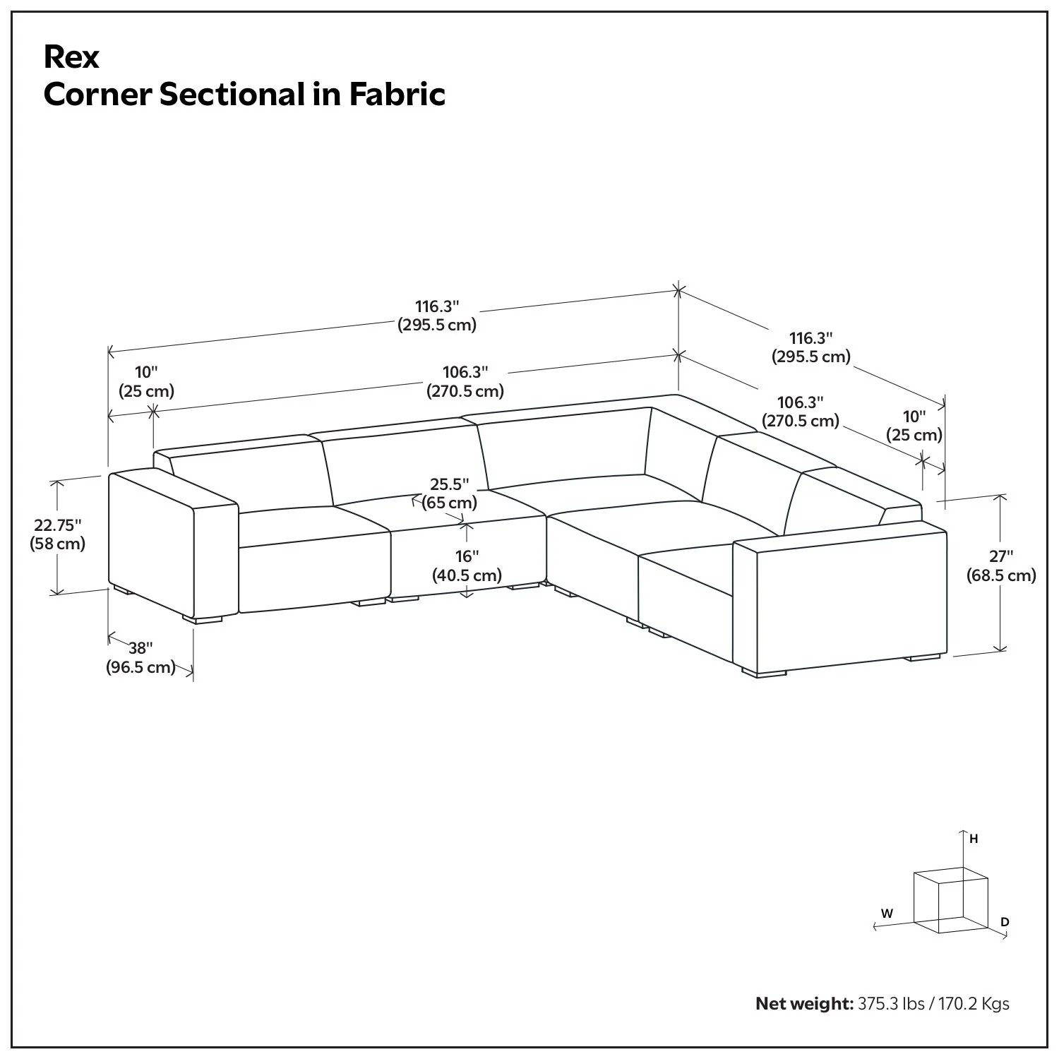 Rex - Handcrafted Sectional Sofa - Image 6
