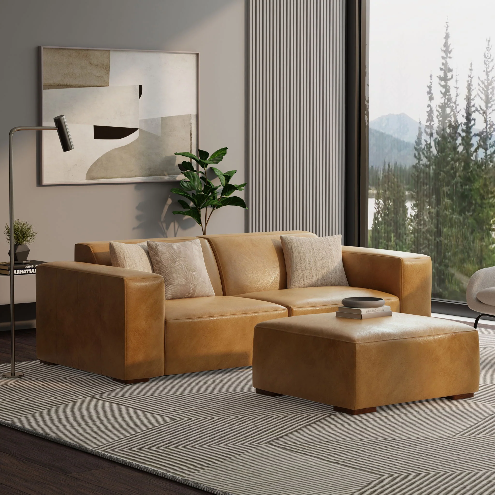 Rex - Handcrafted Sectional Sofa And Ottoman - Image 22