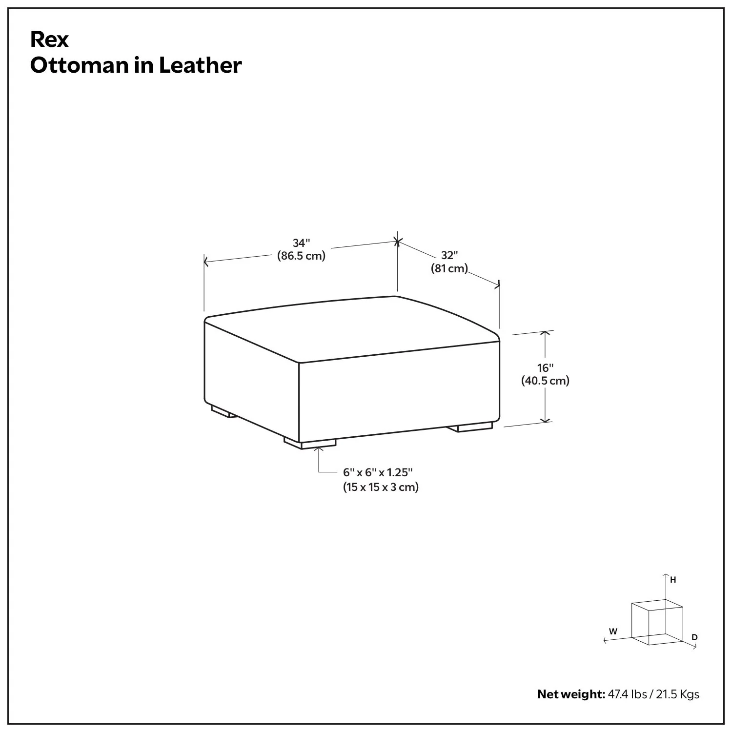 Rex - Versatile Design Ottoman - Image 5