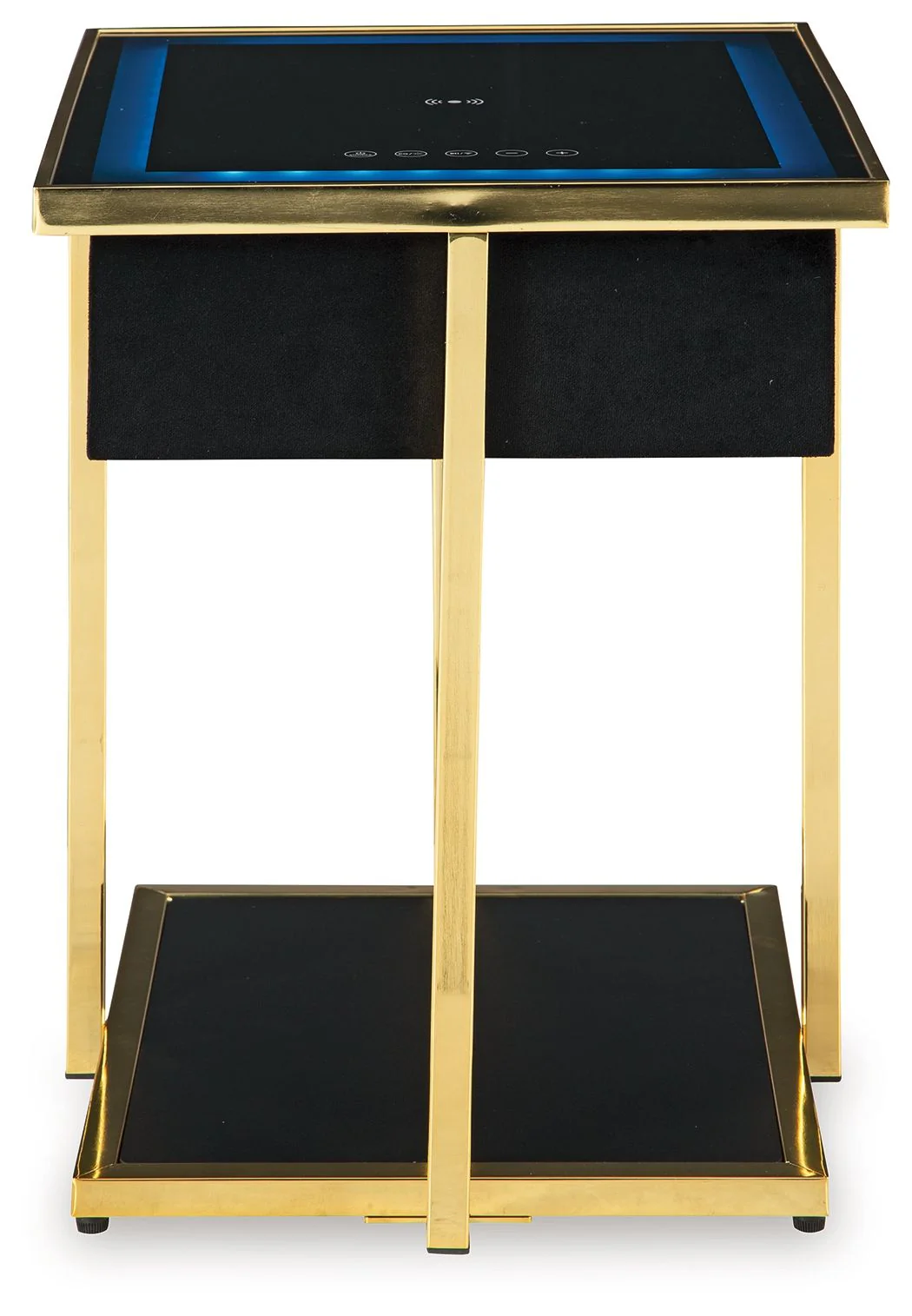 Rexwell - Accent Table With Speaker - Black / Gold Finish - Image 5