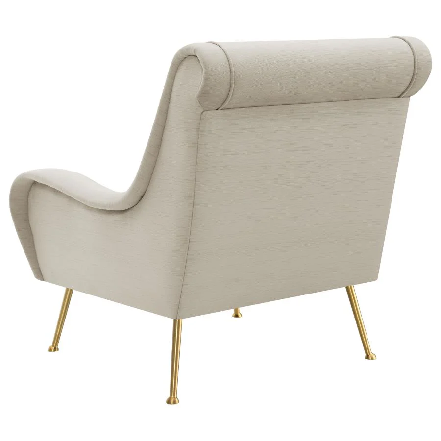 Ricci - Upholstered Saddle Arm Accent Chair - Image 11