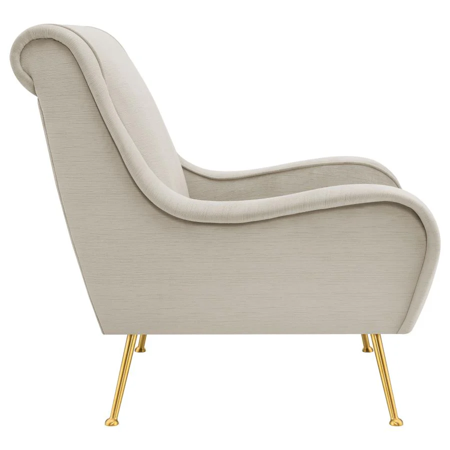 Ricci - Upholstered Saddle Arm Accent Chair - Image 15
