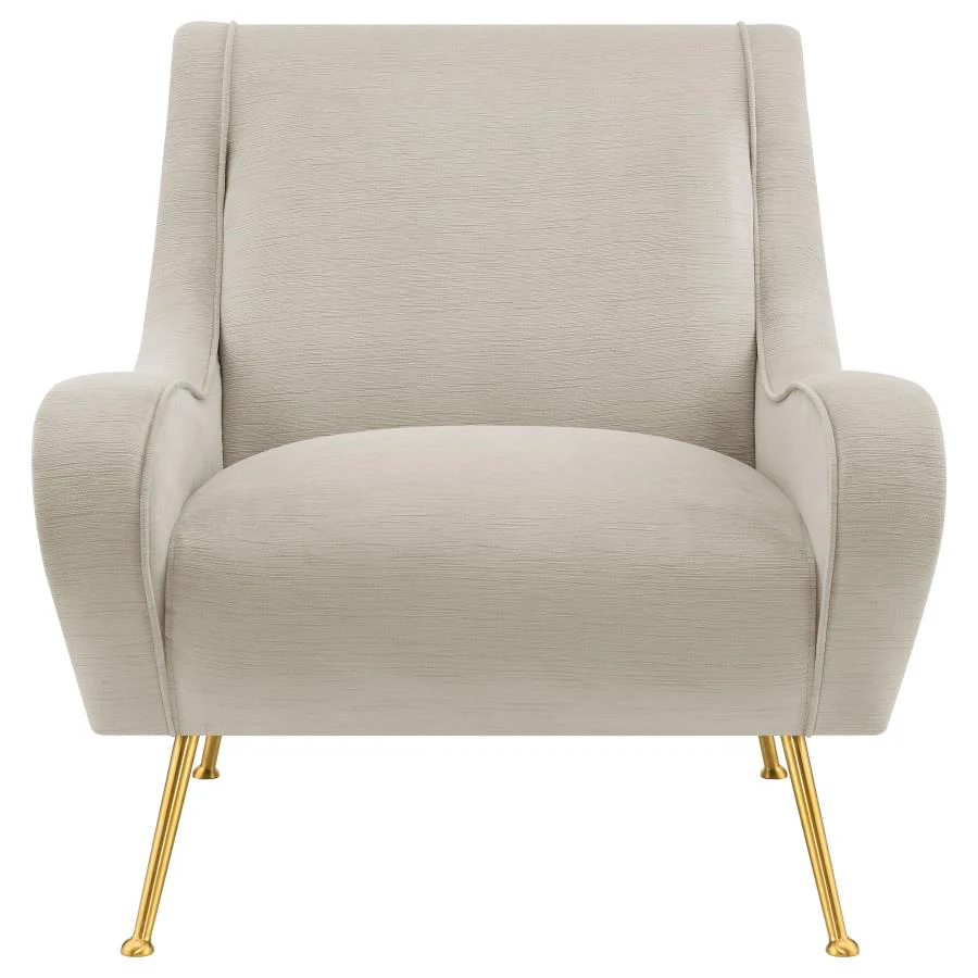 Ricci - Upholstered Saddle Arm Accent Chair - Image 5