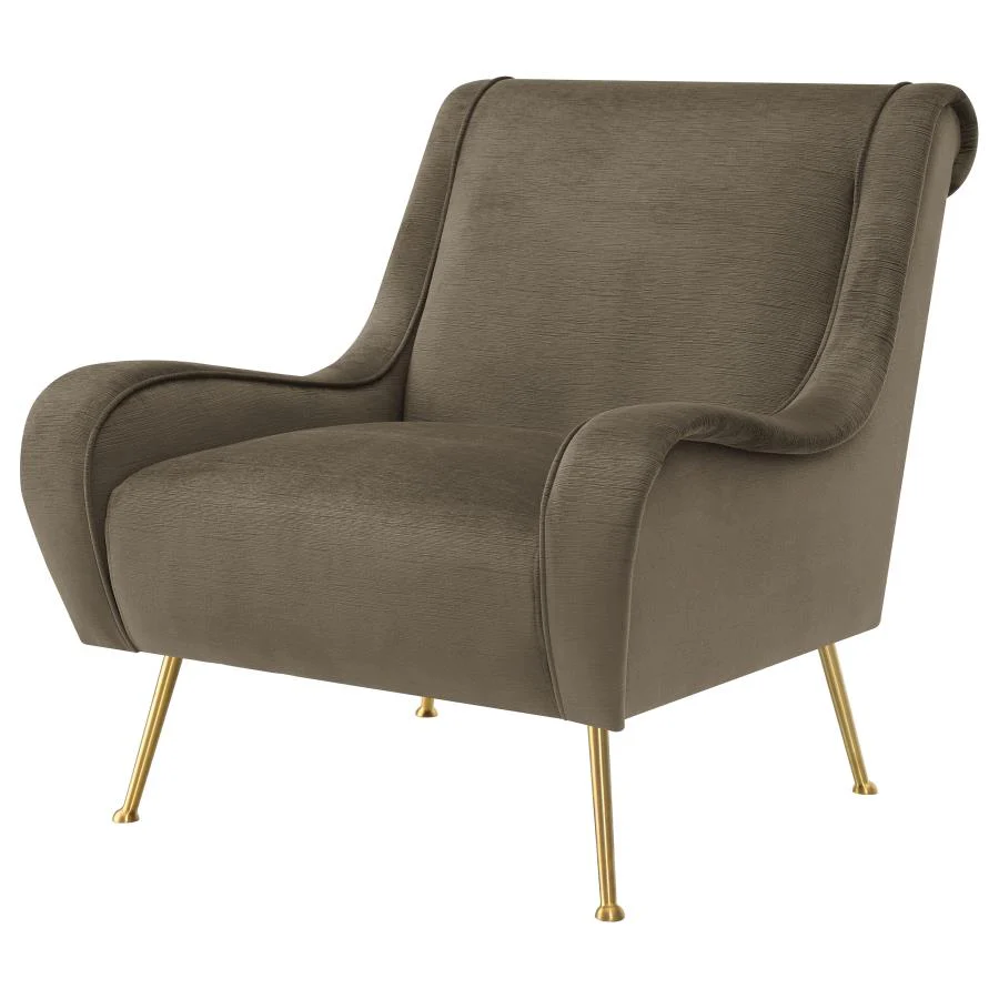 Ricci - Upholstered Saddle Arm Accent Chair - Image 8