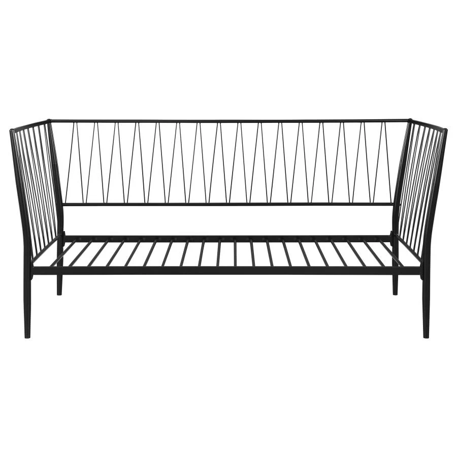 Richland - Metal Twin Daybed Bed Frame - Matte Black - Image 3
