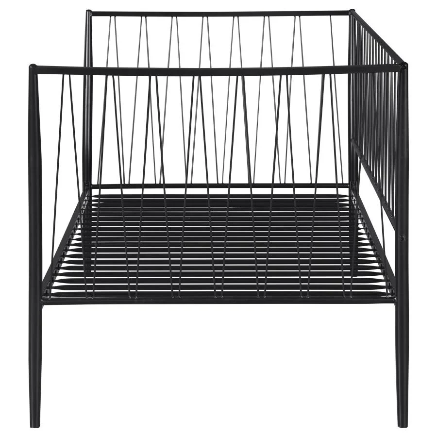 Richland - Metal Twin Daybed Bed Frame - Matte Black - Image 5