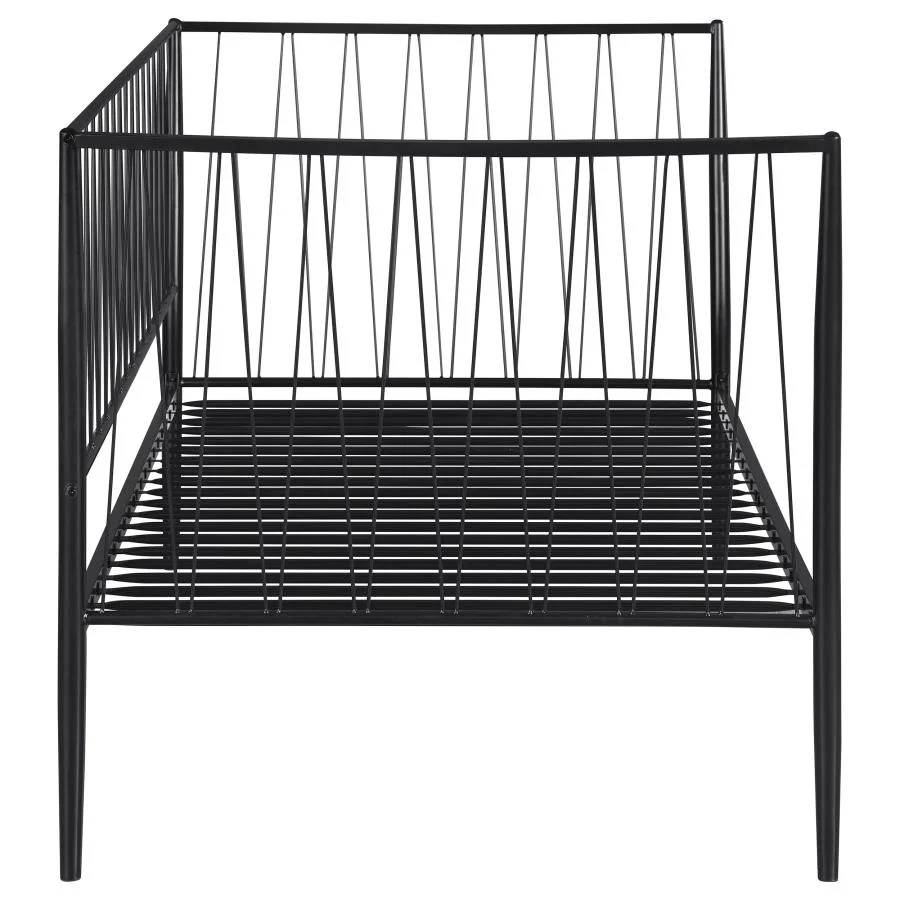 Richland - Metal Twin Daybed Bed Frame - Matte Black - Image 8