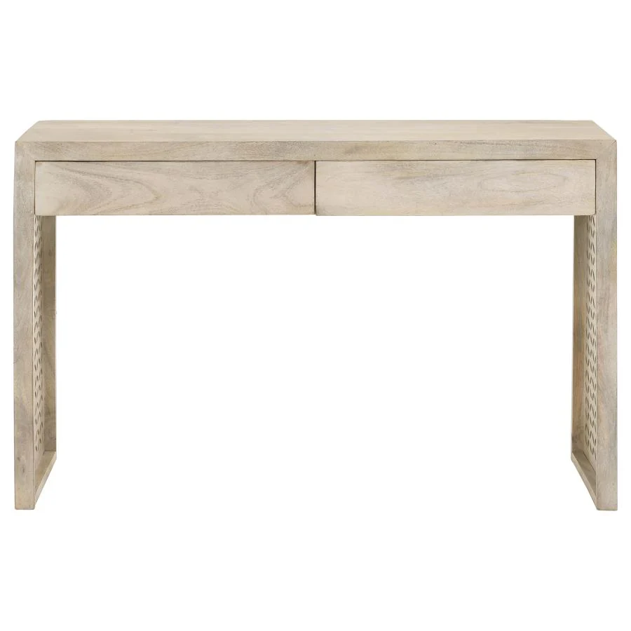 Rickman - 2-Drawer Wood Entryway Console Table - White Washed - Image 5