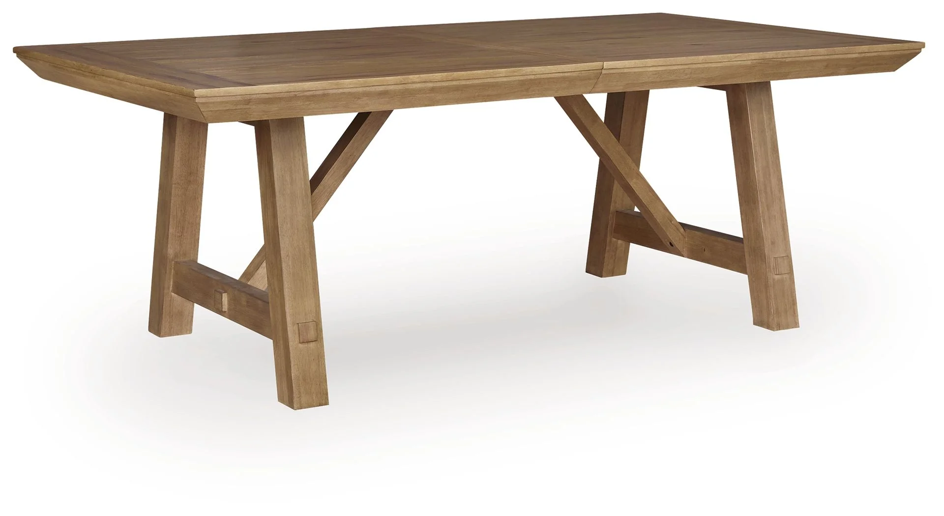Ridgester - Rectangular Dining Room Extension Table - Light Brown - Image 7