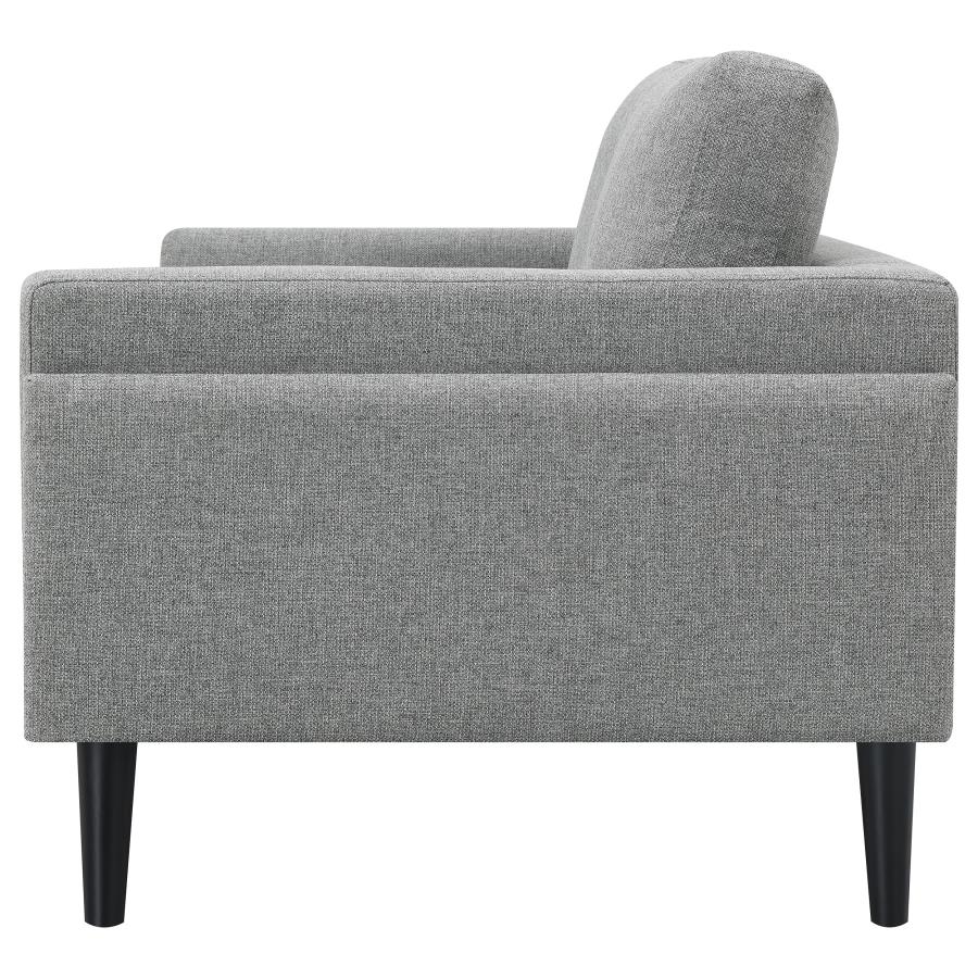 Rilynn Upholstered Track Arm Loveseat Grey - Image 4