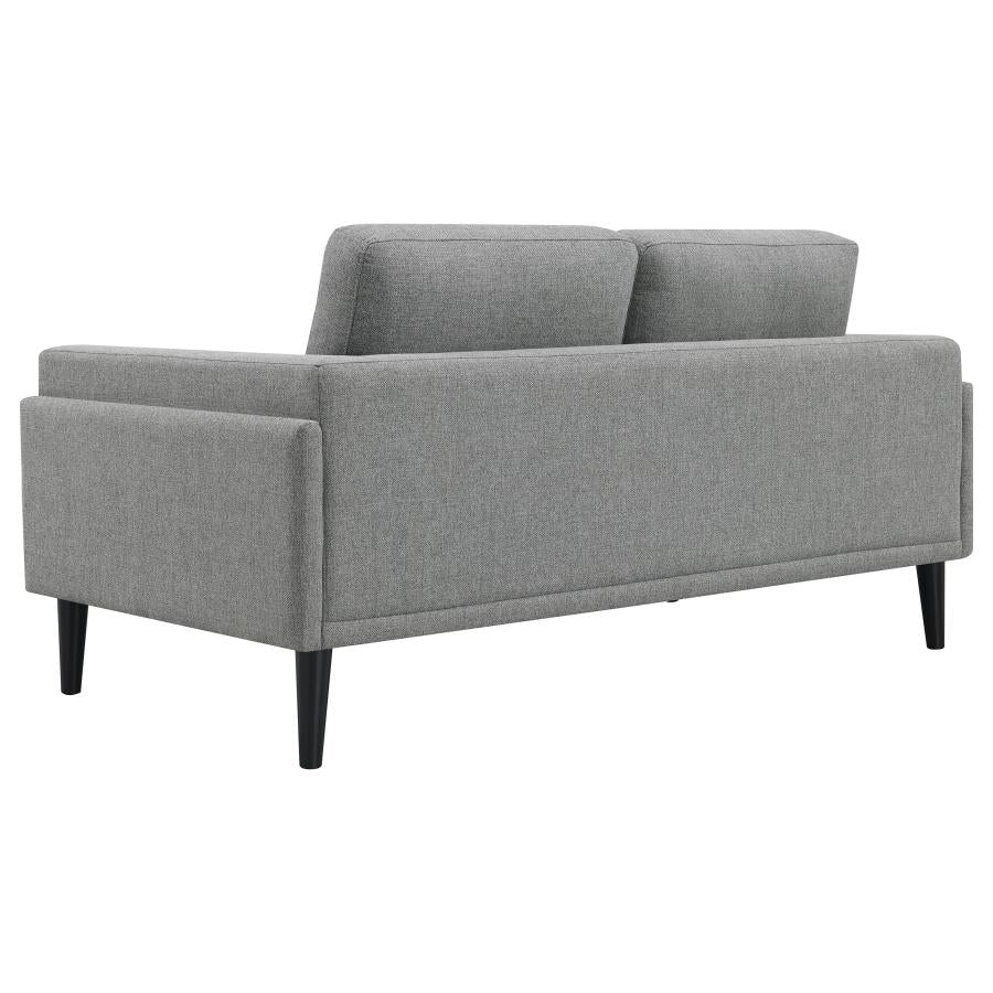Rilynn Upholstered Track Arm Loveseat Grey - Image 5