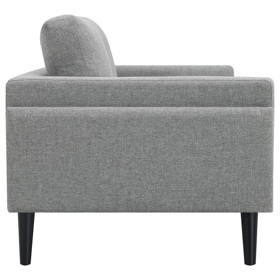 Rilynn Upholstered Track Arm Loveseat Grey - Image 7