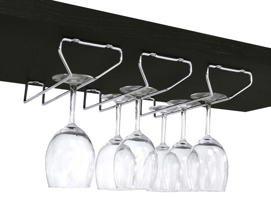 Risley - 2-Door Circular LED Home Bar With Wine Storage - Image 34