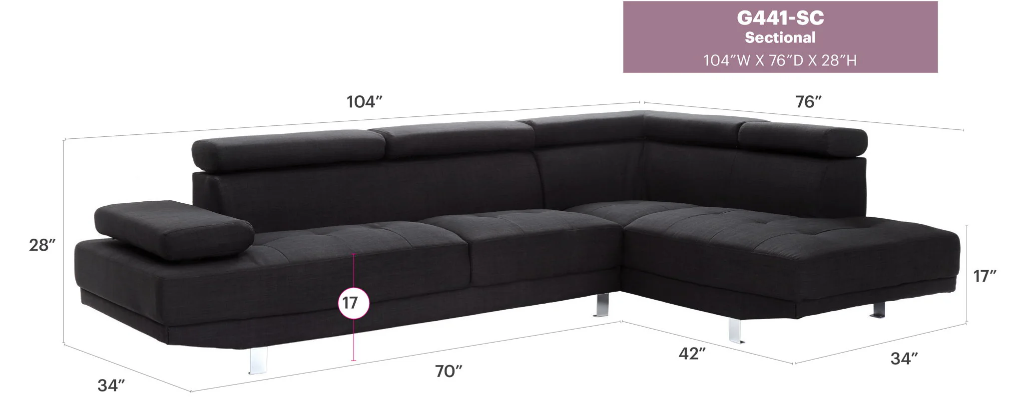 Riveredge - Comfort Sectional - Image 18