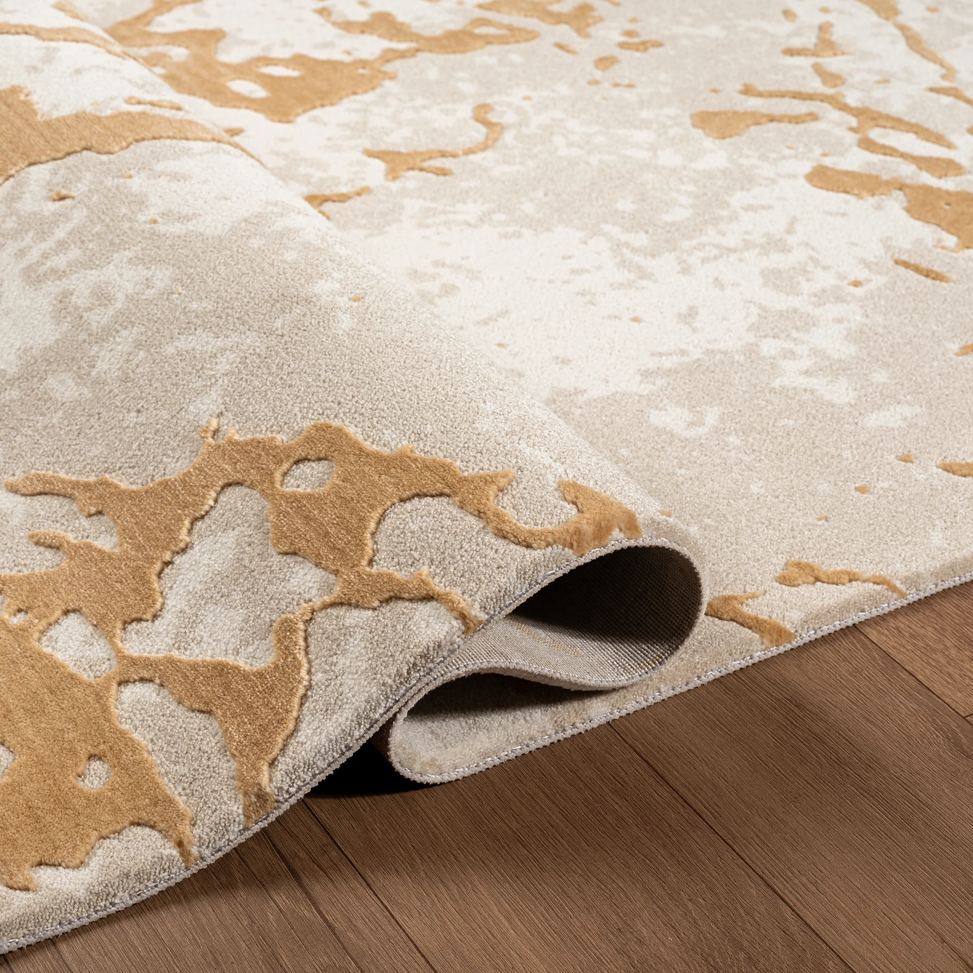 .Riya Greige Power-Loomed Area Rug - 6' 6" x 9' 0" - Image 2