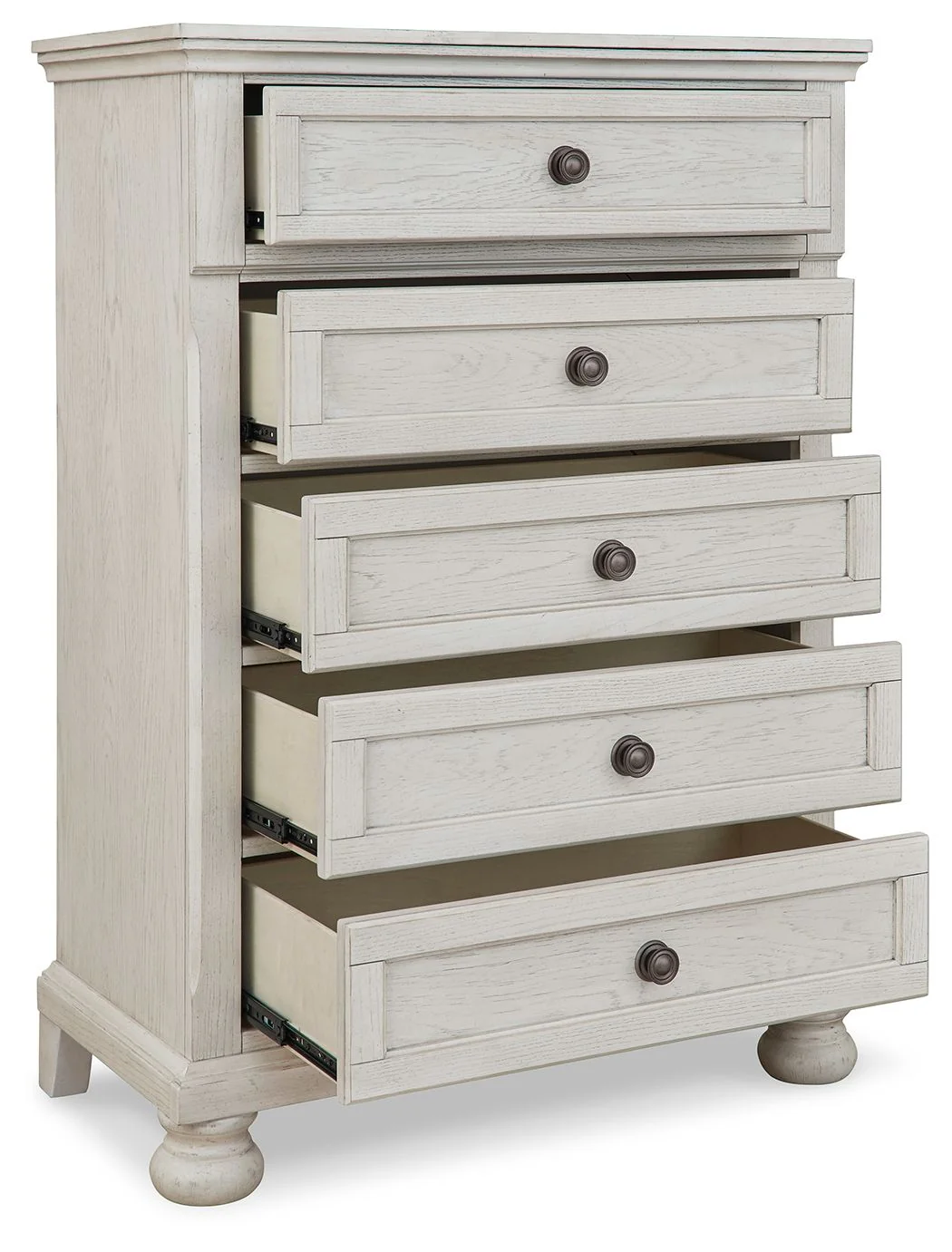 Robbinsdale - Five Drawer Chest - Youth - Antique White - Image 4