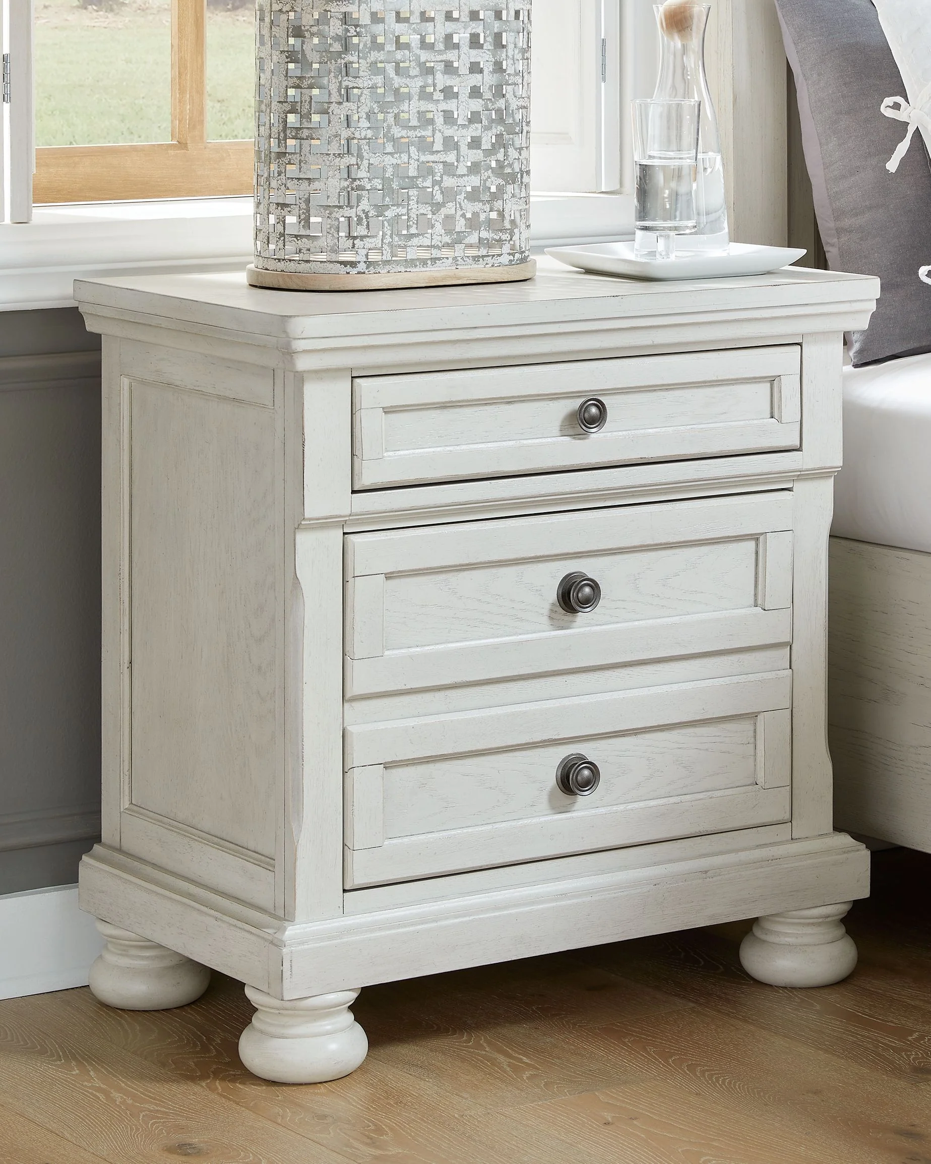 Robbinsdale - Two Drawer Night Stand - Antique White - Image 5